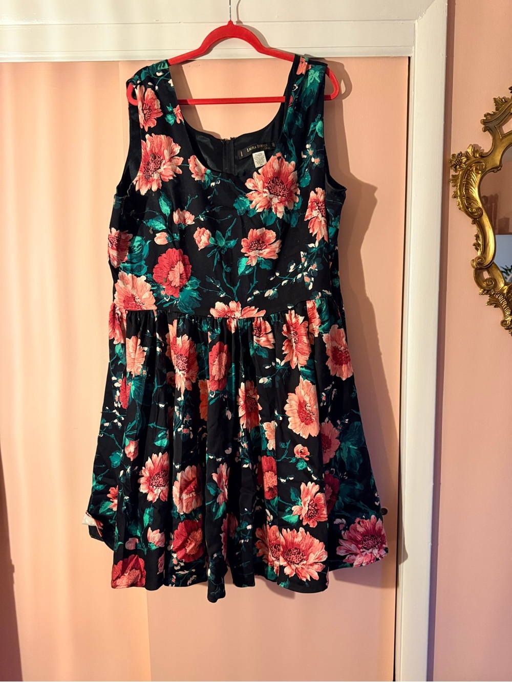 Pinup Girl Couture Laura Byrnes Black Label floral dress - 4X
